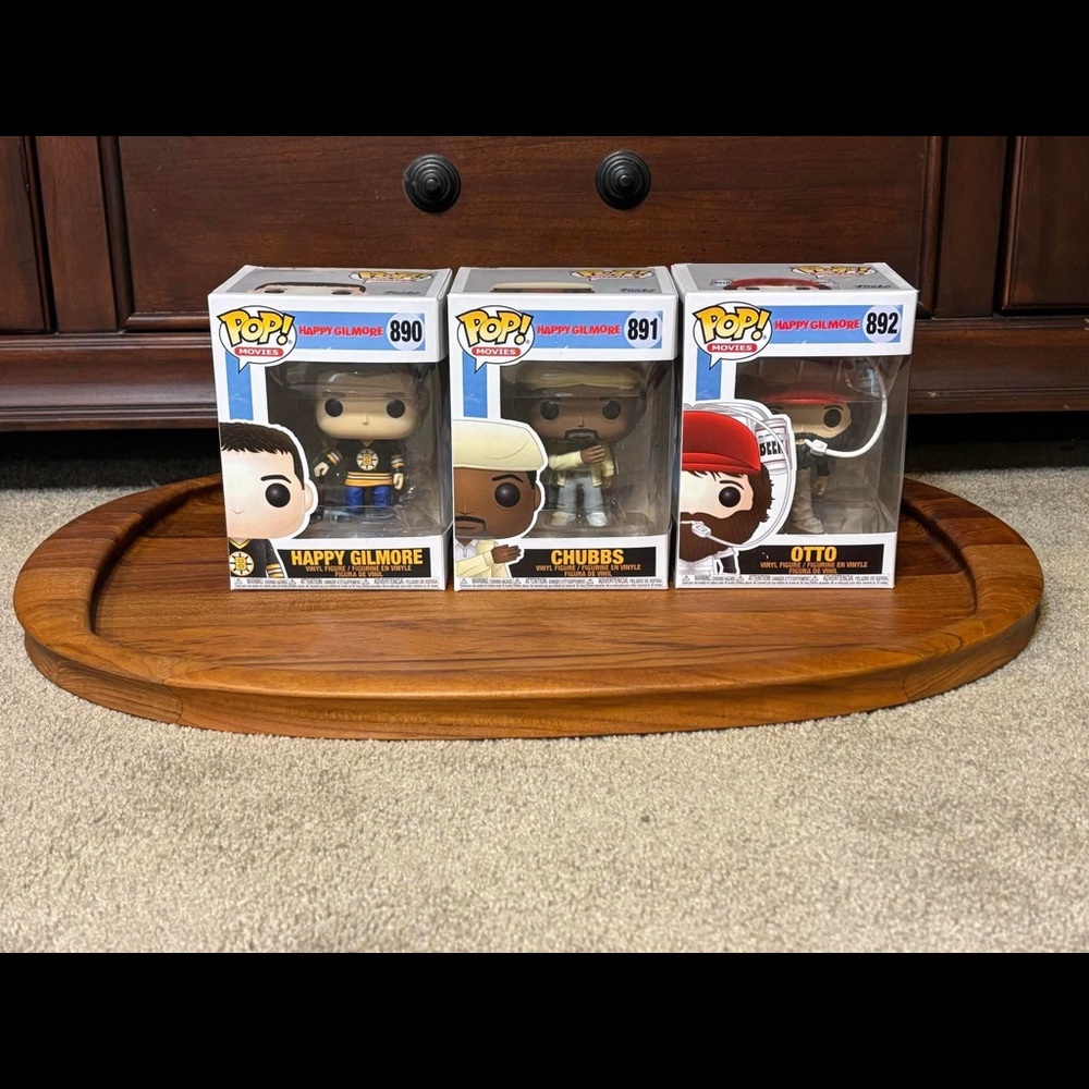 Funko POP Happy Gilmore  Lot: 890, 891 & 892